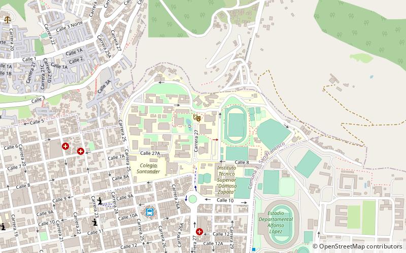 Industrial University of Santander location map