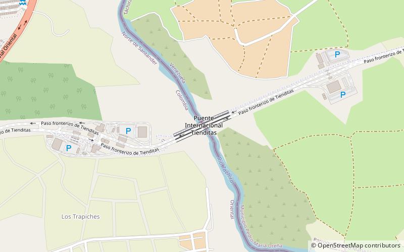 Tienditas-Brücke location map
