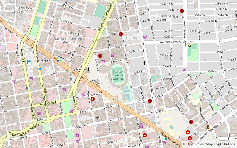 Estadio General Santander location map