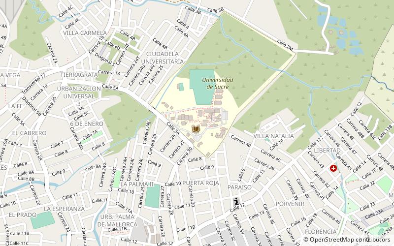 University of Sucre location map