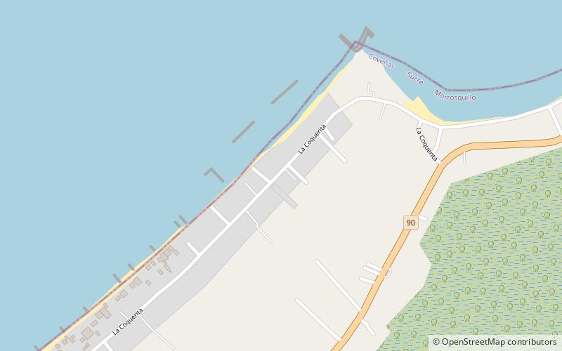 Coveñas location map