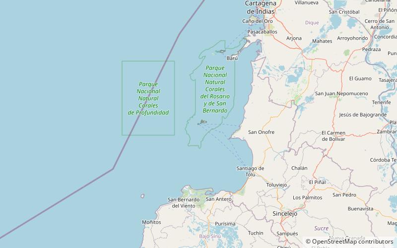 Múcura Island location map