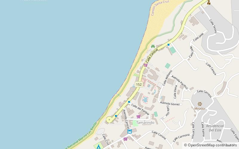 Playa Tamarindo location map