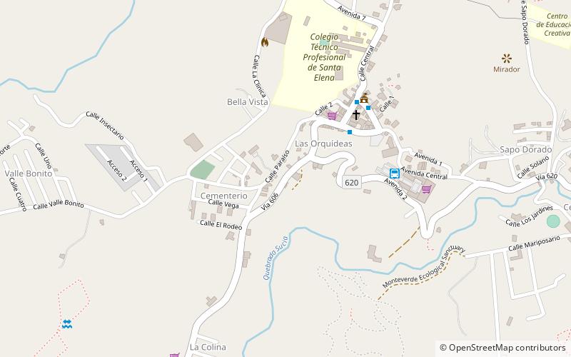 Monteverde Theme Park location map