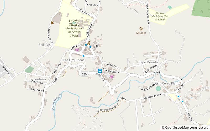 Serpentario de Monteverde location map