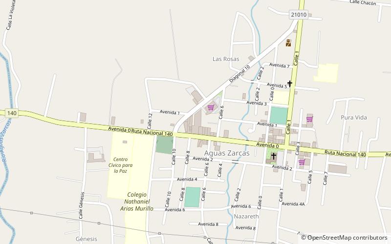 Aguas Zarcas location map