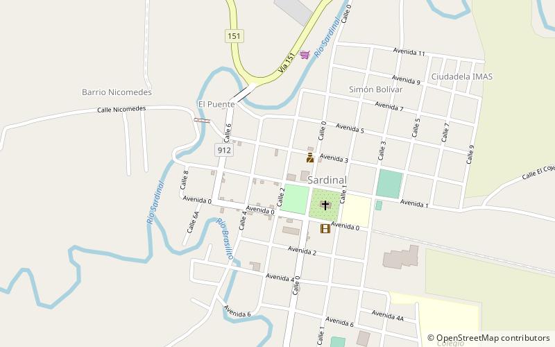sardinal district location map