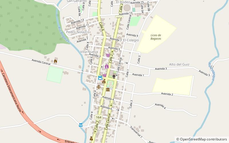 Bagaces location map