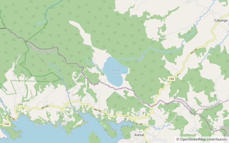 Lago de Cote location map