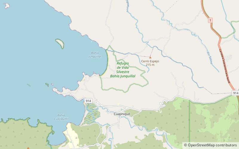 Junquillal Bay Wildlife Refuge location map