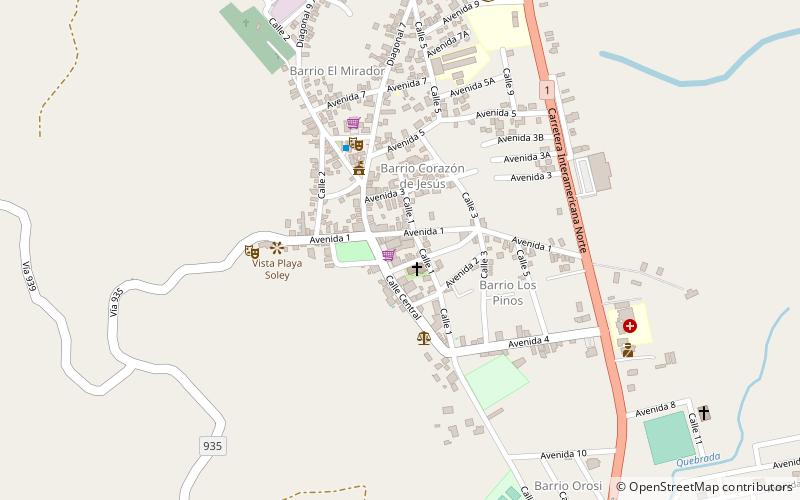 La Cruz location map