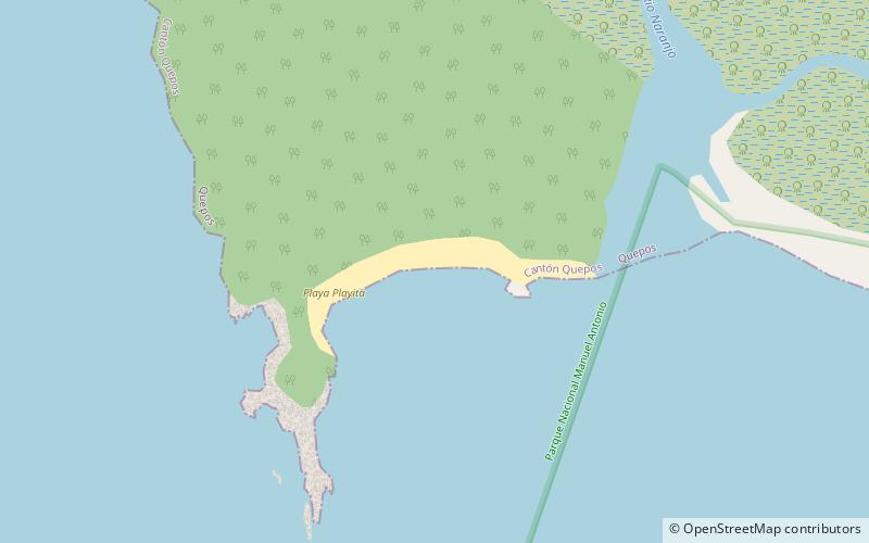 playa playita park narodowy manuel antonio location map