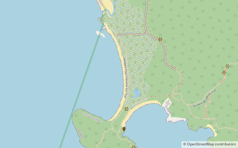 playa espadilla sur manuel antonio national park location map