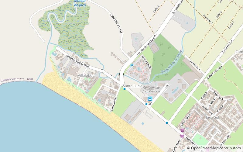 Festival de arte de Playa Jaco location map