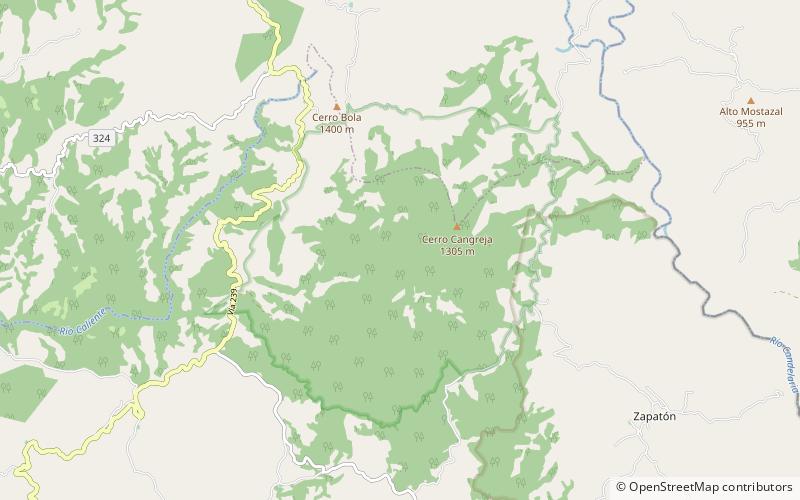 Parque nacional La Cangreja location map