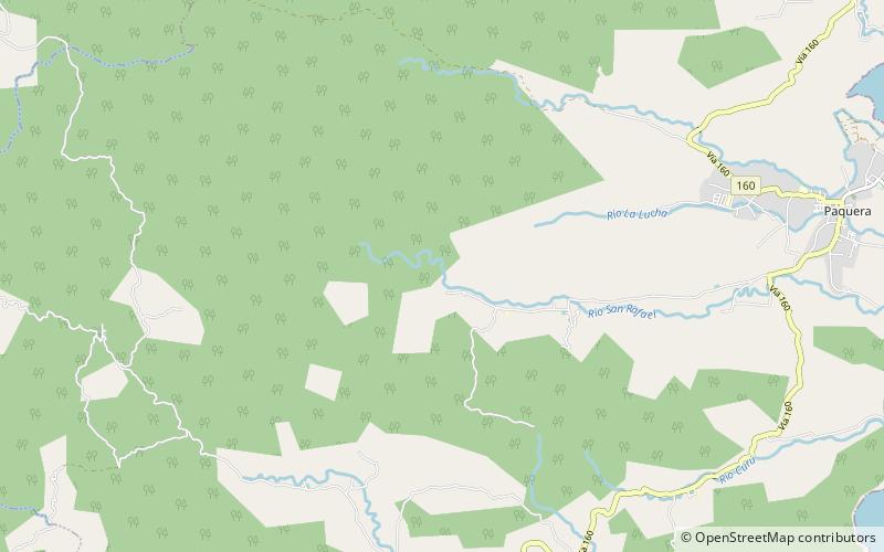 la ceiba wildlife refuge nicoya peninsula protected zone location map