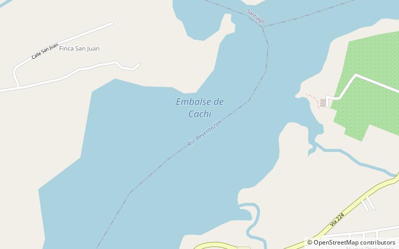 Lago de Cachí location map