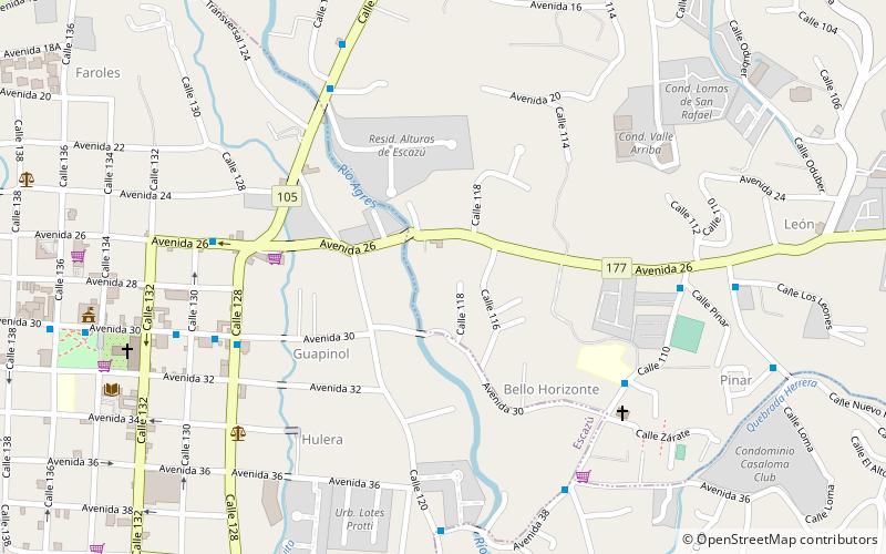 Escazú location map