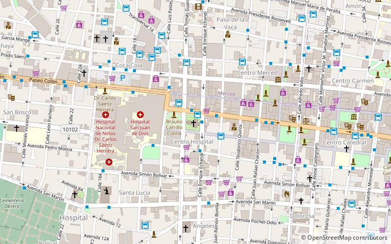 La Merced Church location map