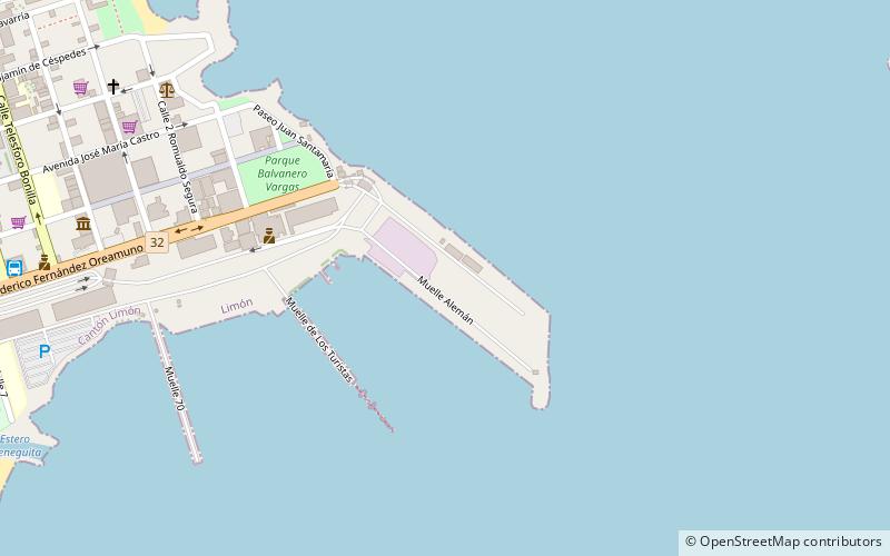 port of limon location map