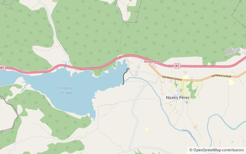 La Yaya Dam location map