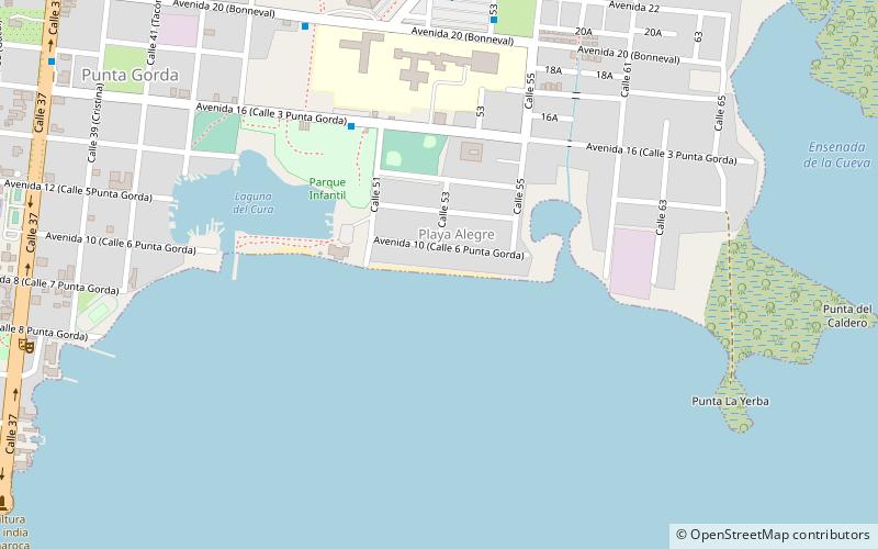 playa alegre cienfuegos location map