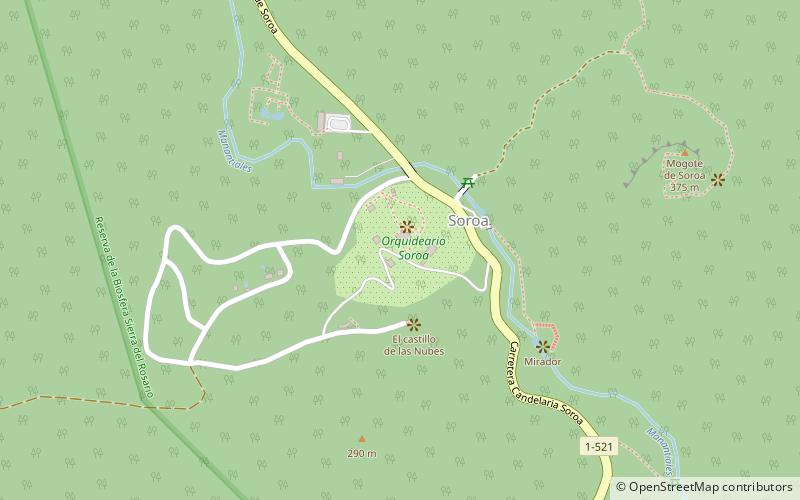 Orquideario location map
