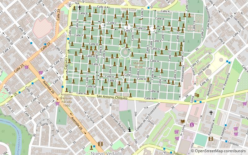 Espada Cemetery location map