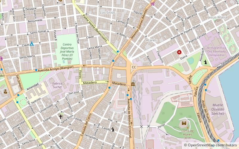 mercado unico de cuatro caminos hawana location map