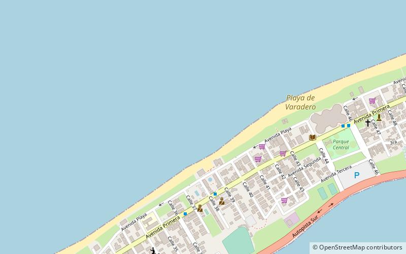 varadero beach location map
