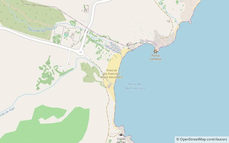 praia de sao francisco beach katumbela santiago location map