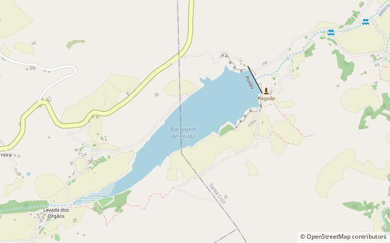 Barragem de Poilão location map