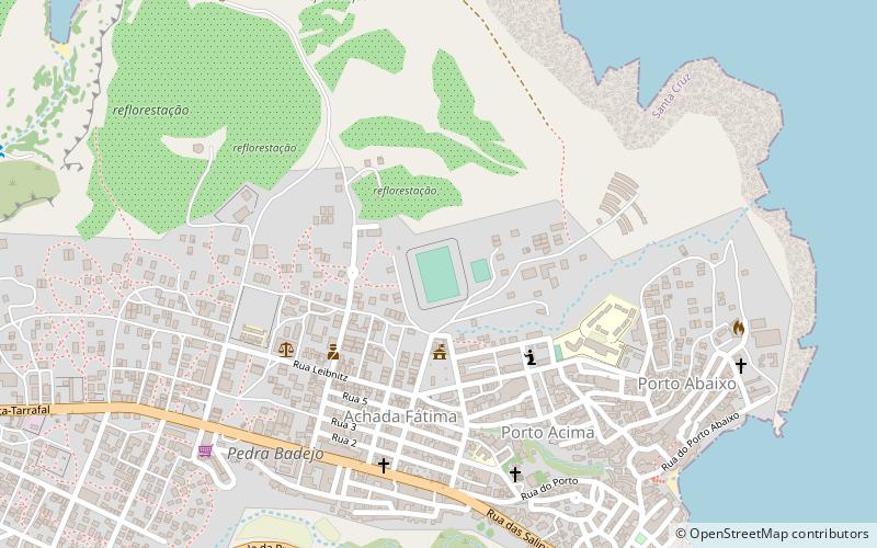 estadio municipal 25 de julho isla de santiago location map