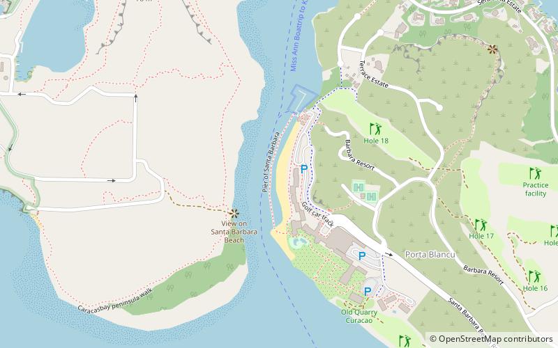 natural swimming area curacao location map