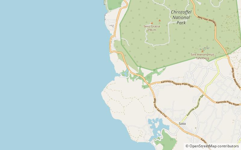playa santa cruz curacao location map