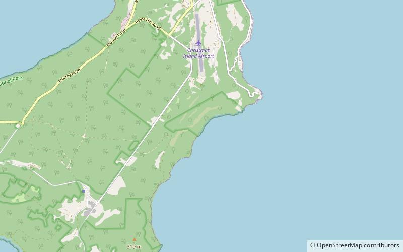 hosnies spring christmas island national park location map