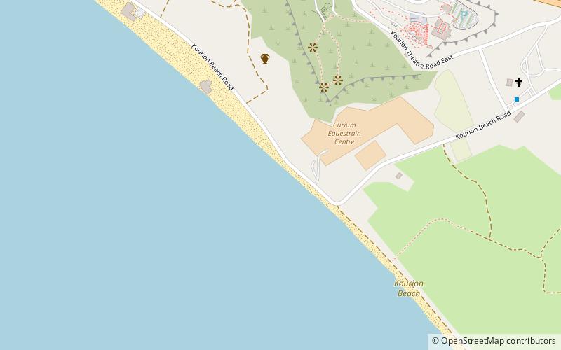 kourion beach location map