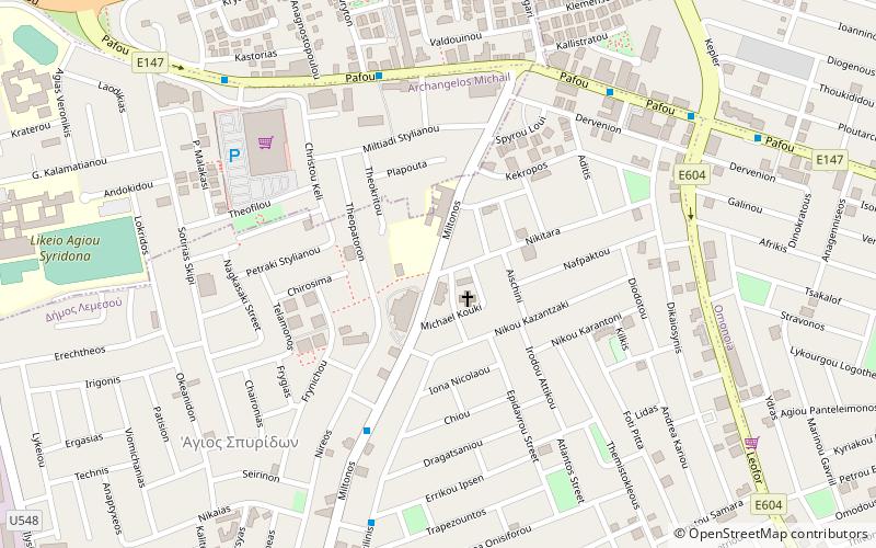 agios spiridonas limassol location map