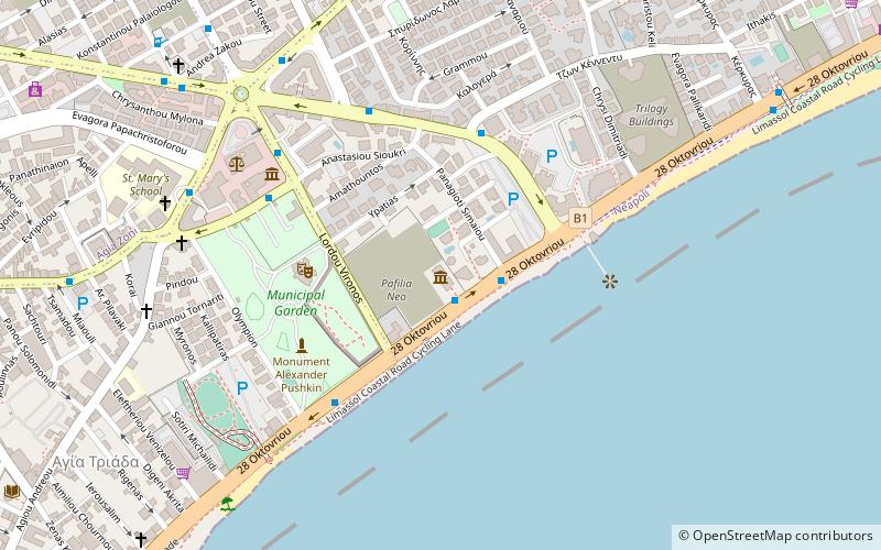 limassol art museum location map