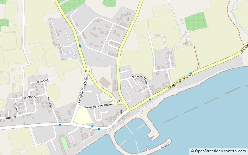 Evangelos Florakis Naval Base location map