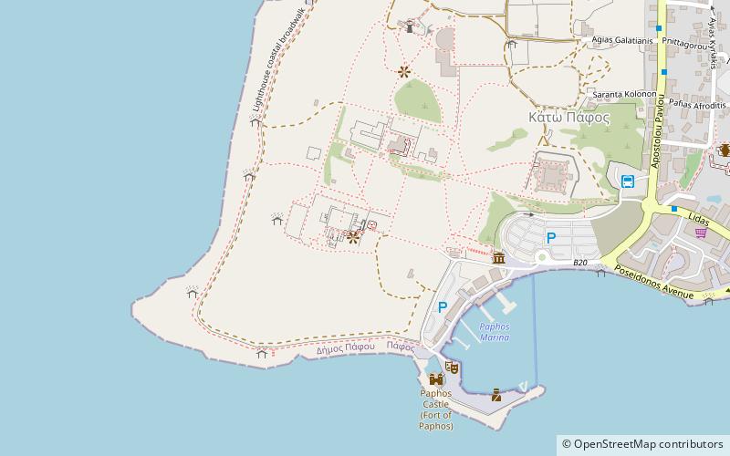 the house of theseus paphos location map