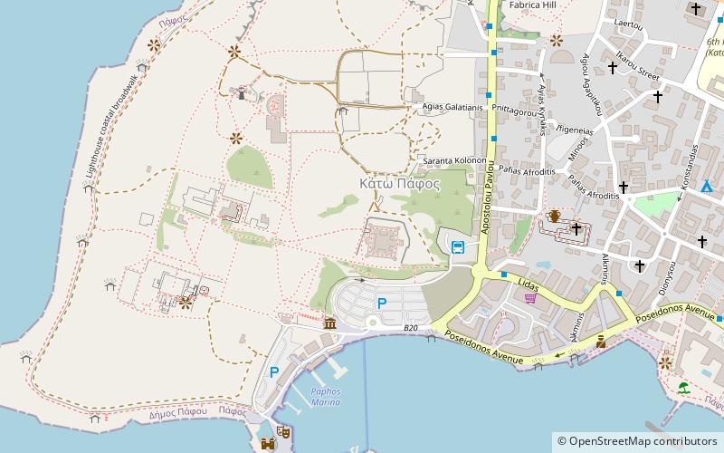 Saranta Kolones location map