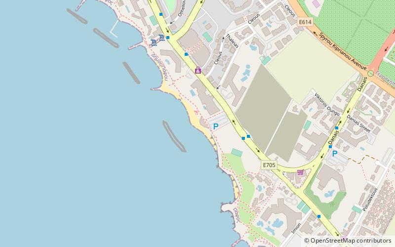 sodap beach paphos location map