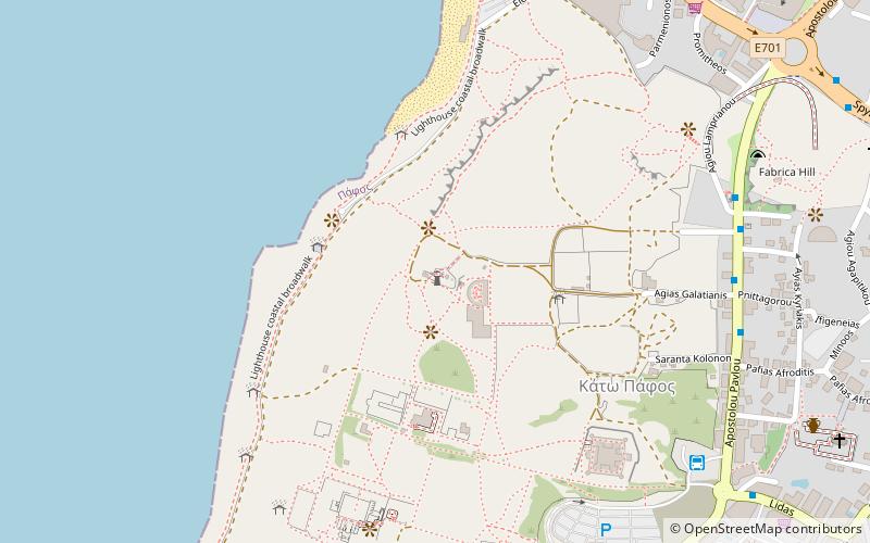 Paphos Lighthouse location map