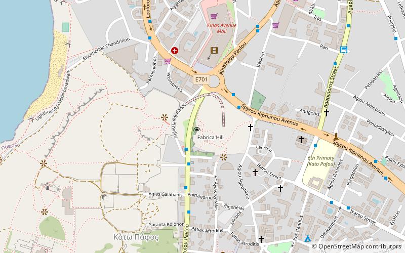 fabrica hill paphos location map