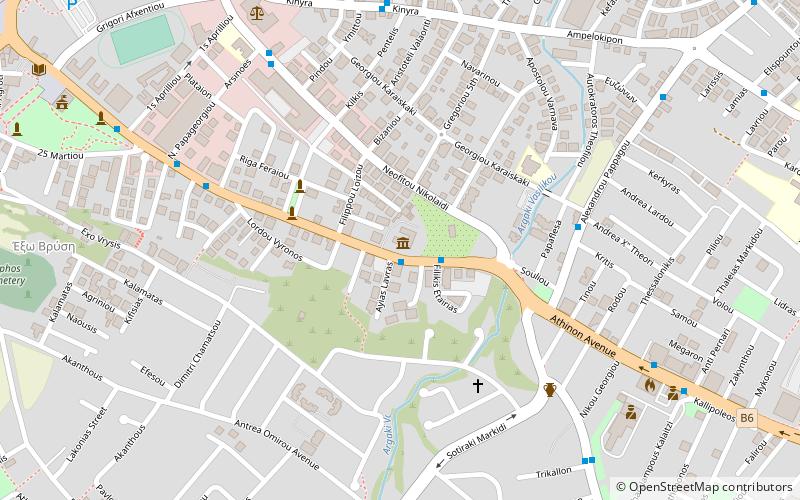 Paphos Archaeological Museum location map