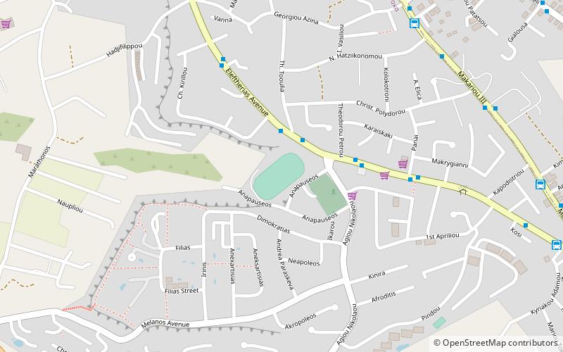 chloraka municipal stadium location map