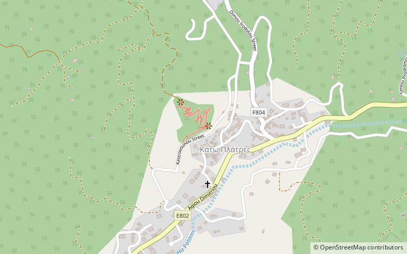 Platres location map