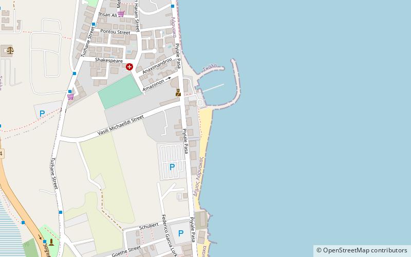 kastella larnaca location map