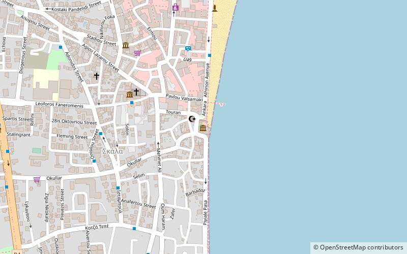 Larnaca medieval museum location map
